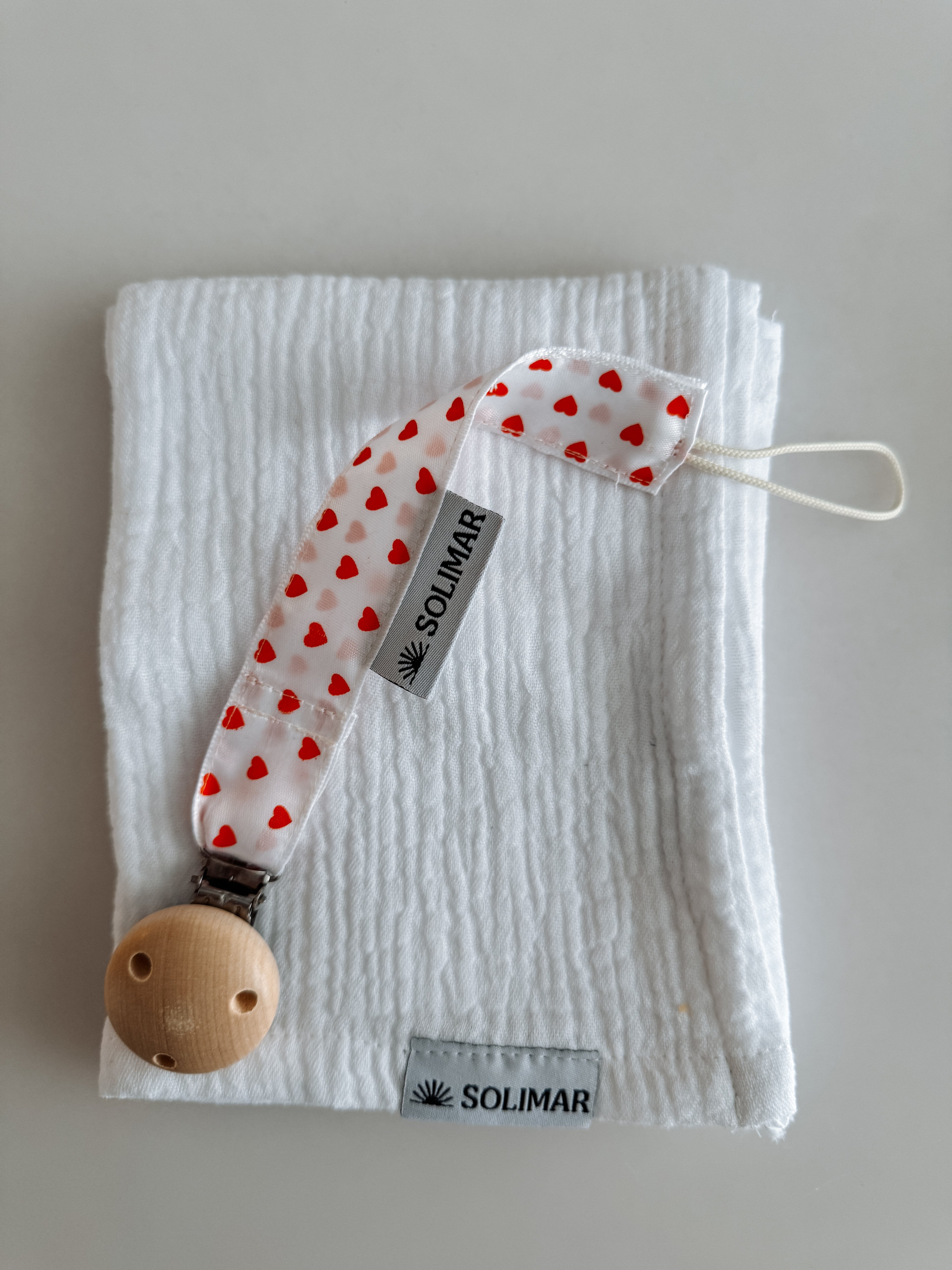 Duo Attache-lolette et Lange - Petit-Amour et Blanc Câlin